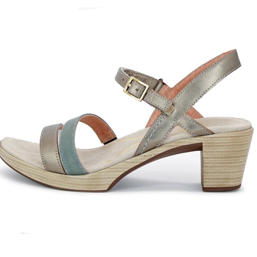 Naot Women's Pewter Bounty Leather Sandal: Size EU 39 / US 8-8.5 - Picture 9 of 9